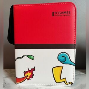 Red and White Card Holder